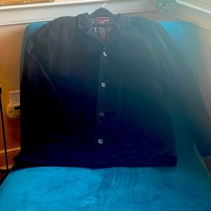 Merona XL Mens suede fall coat - black